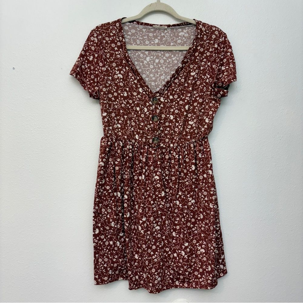 🌻3 for $25 SALE- Urban Rose Floral Dress